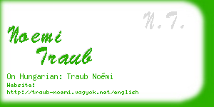 noemi traub business card